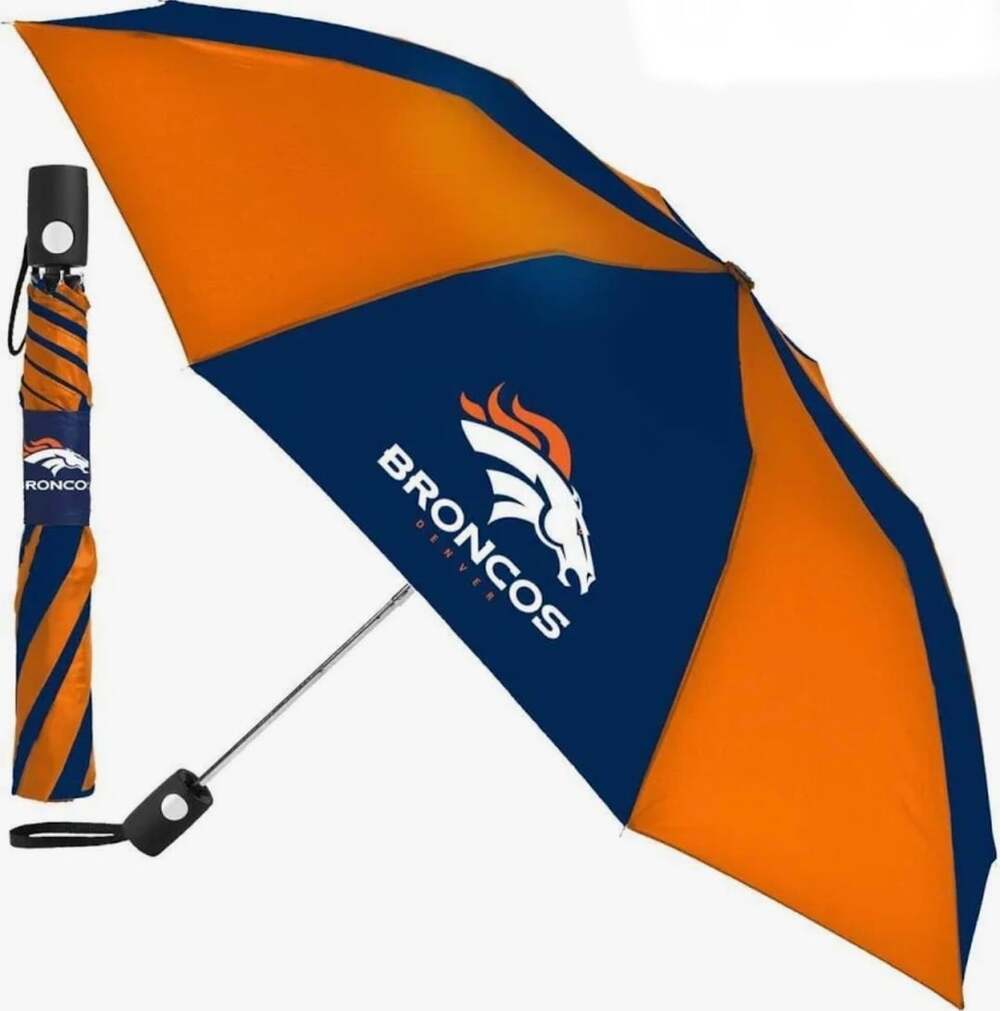 WinCraft NFL Denver Broncos 42-Inch Auto Folding Umbrella